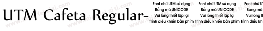 UTM Cafeta Regular字体转换